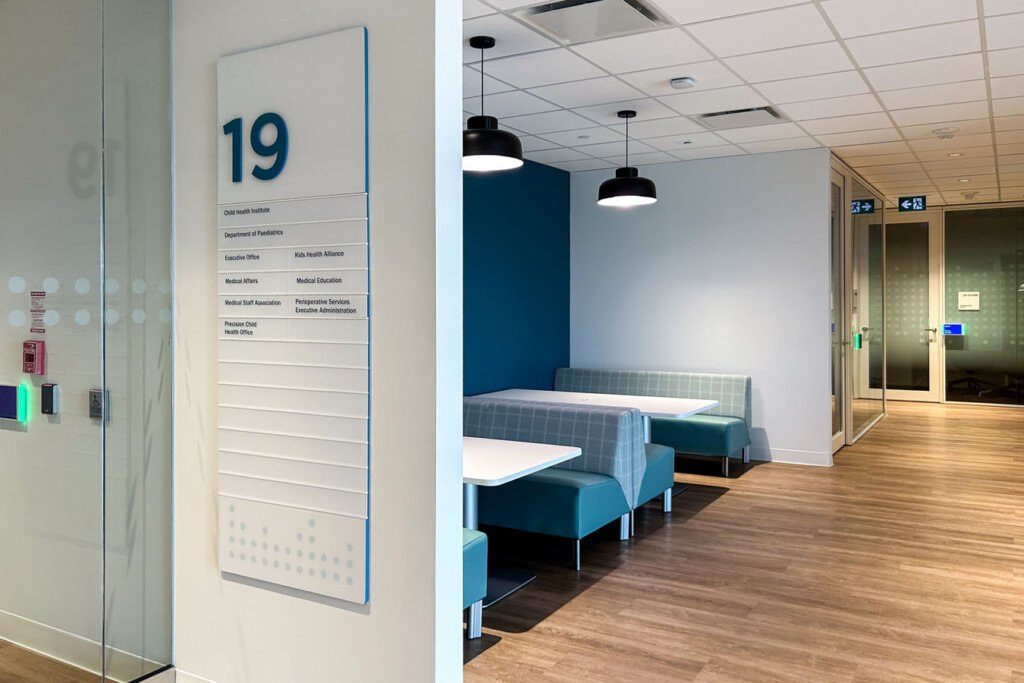 Example of office signage