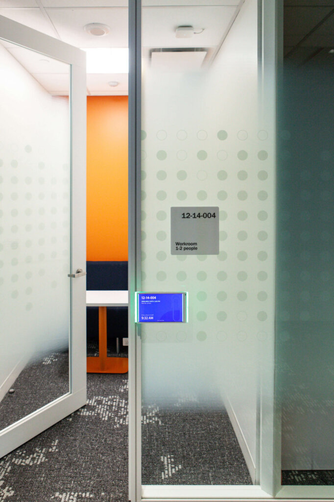 Example of office signage.