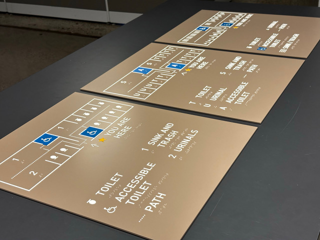Tactile map shown from a high 45° angle