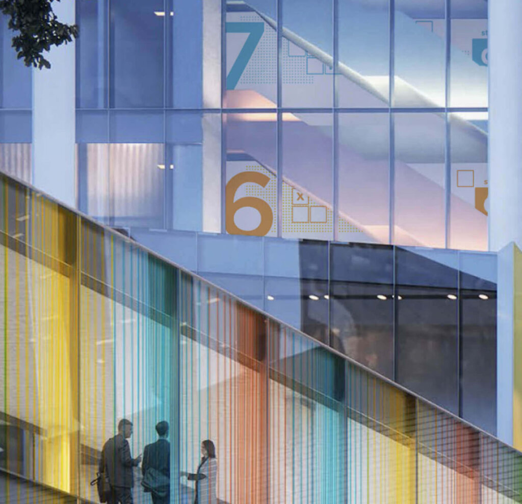 Concept rendering featuring stairwell elevation.