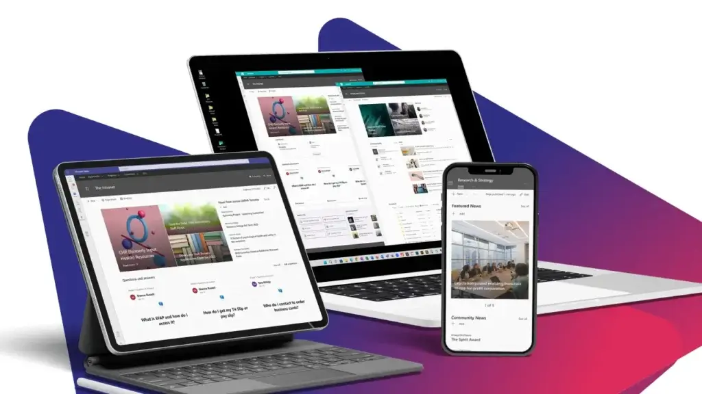 Canadian Mental Health Association website shown on three different devices: a tablet, laptop and mobile phone